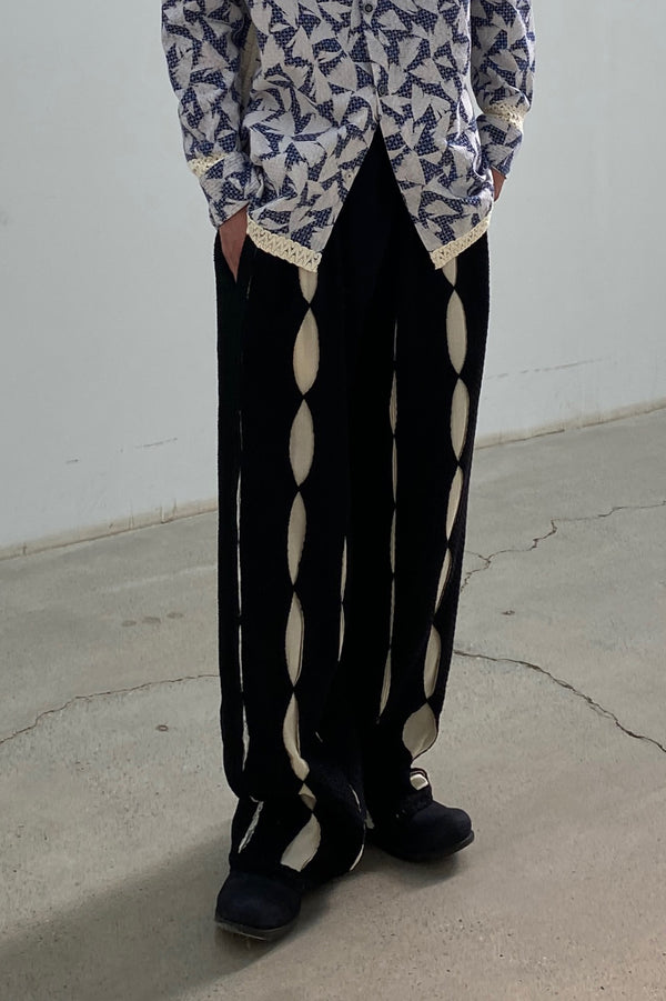 communs wide black trousers SS22-P128